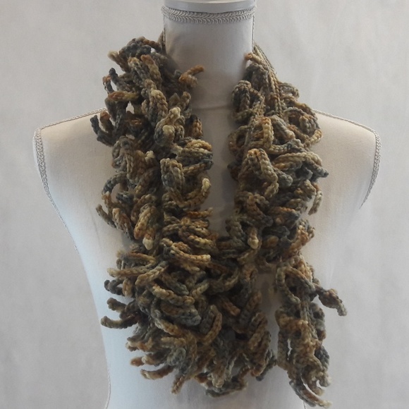 Hand Crafted, Crochet, hippie, Necklace,Wrap - Picture 2 of 2